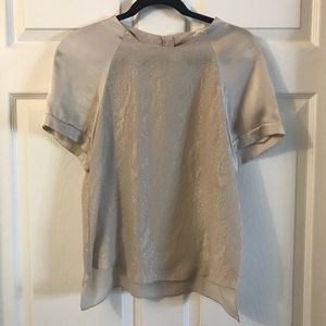 Rebecca Taylor Silk Dolman Short Sleeve Blouse